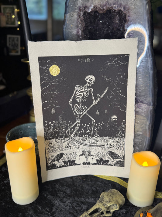 Back & Bone Gold leaf art print