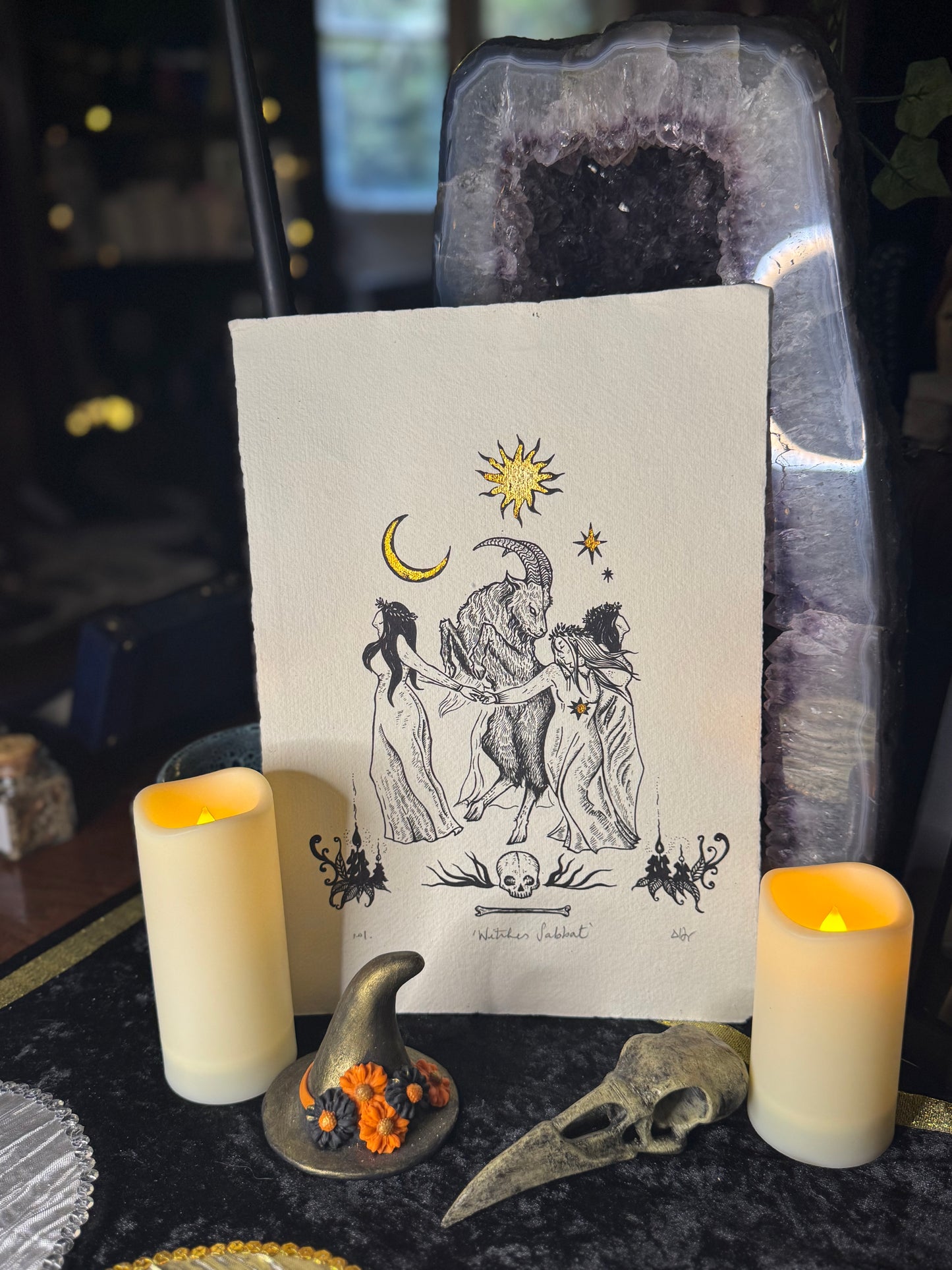 Witches Sabbat Black and Bone