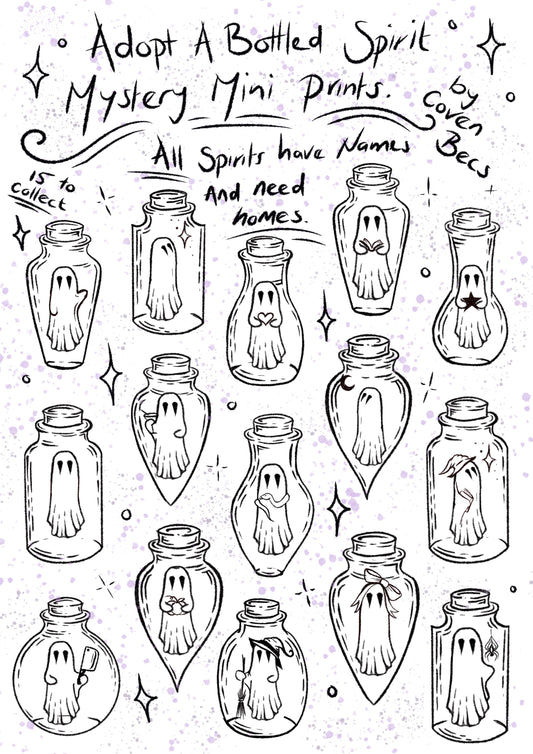 Adopt a Bottled Spirit Mystery mini print